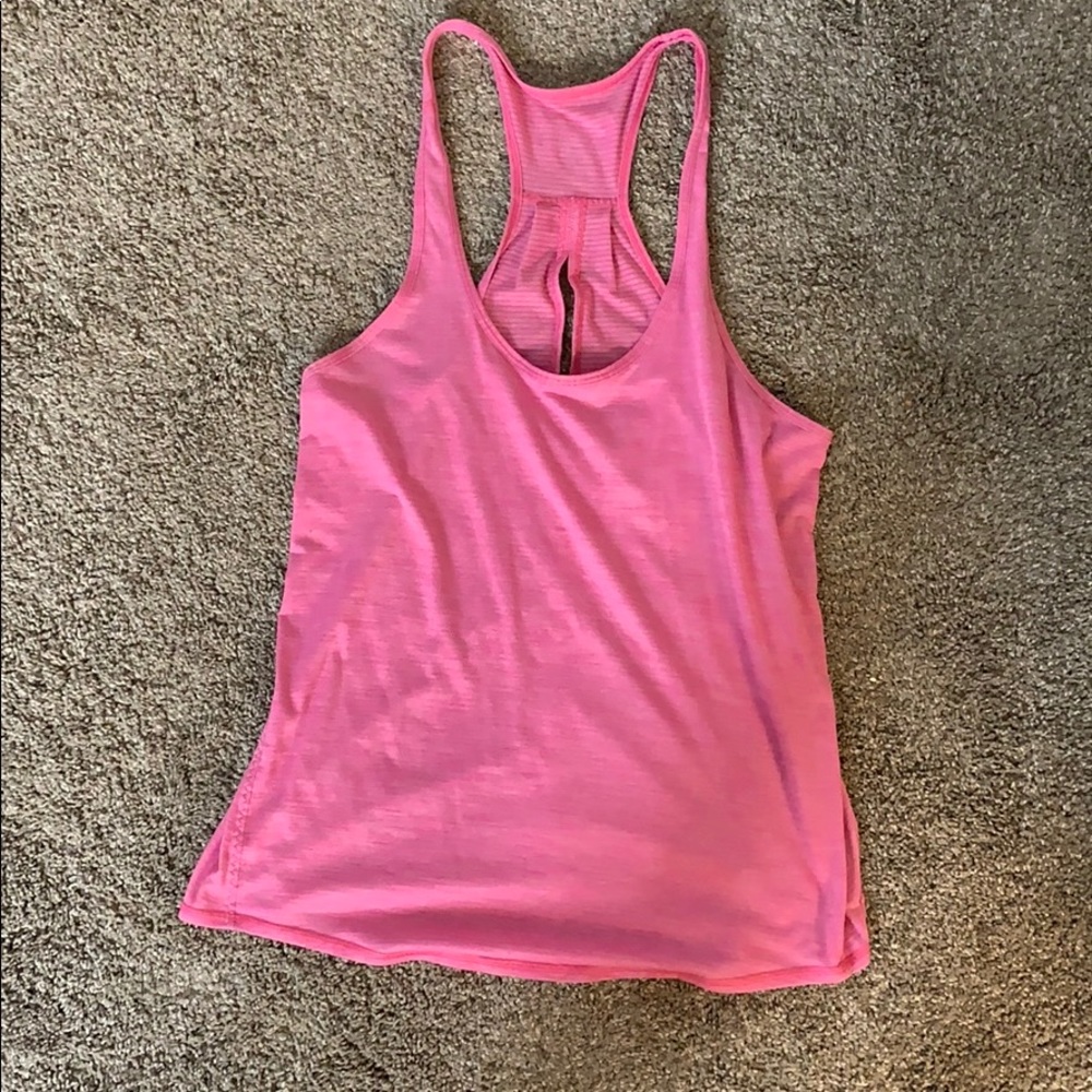 Pink Lululemon Razorback Tank
